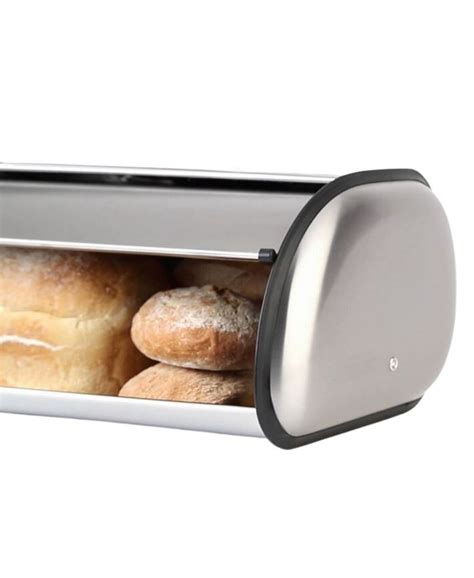 stainless steel bread box large|oggi stainless steel bread box.